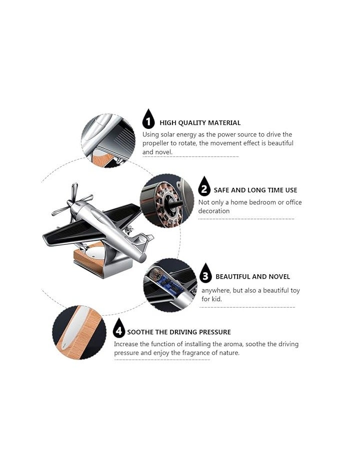 general Car Ornaments Solar Energy Rotate Helicopter Decor - Image 2