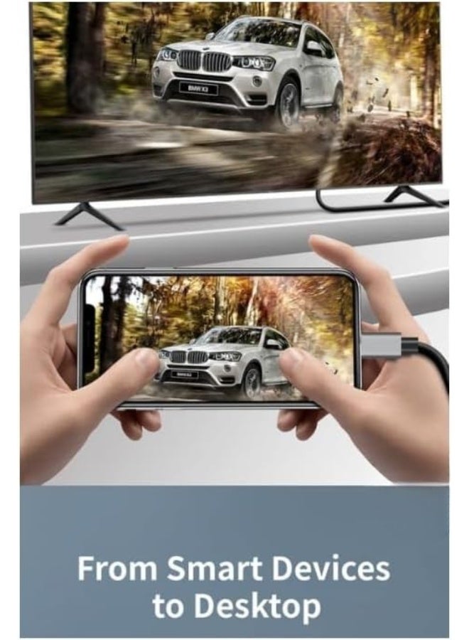 USB-C to HDMI HDTV Cable Adapter – 4K UHD Video Output – Easy Plug & Play for Laptops & Smartphones - Image 3