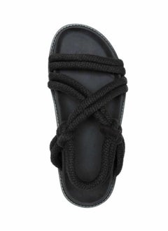 HIGH LINE STORE Unisex Rope Sandals with a Sleek Design and Flexible Lightweight EVA Sole Perfect for Daily Use and Outdoor Activities Black  - Image 2