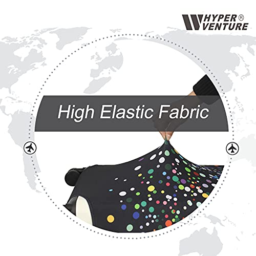 HYPER VENTURE Washable Luggage Cover - Fashion Suitcase Protector Fits 27-30 Inch Luggage (Color Dots, L) - Image 4