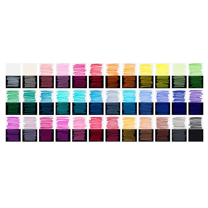 Faber-Castell Black Edition Colored Pencils - 36 Count, Black Wood and Super Soft Core Lead, Neon and Pastel Color Pencil Set, Colored Pencils for Adult Coloring Book, Art Pencils for Beginners - Image 2