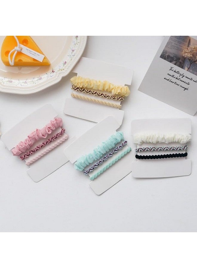 Plenteous Plenteous Elastic Hairband, Ponytail Holders, Stylish and Durable Hair Ties for Women and Girls Korean Style Intestinal Hair Ring Towel Ring Girl's Hair Tie Rubber Tendon Hair Rope Pontail Hair Rope Hair Accessories, 3 pcs, Multi. - Image 5