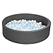 UHAPPYEE Extra Large Soft Ball Pit for Toddler 51 x 118 in Foam Ball Pit for Baby Kids Dark Gray - Image 3