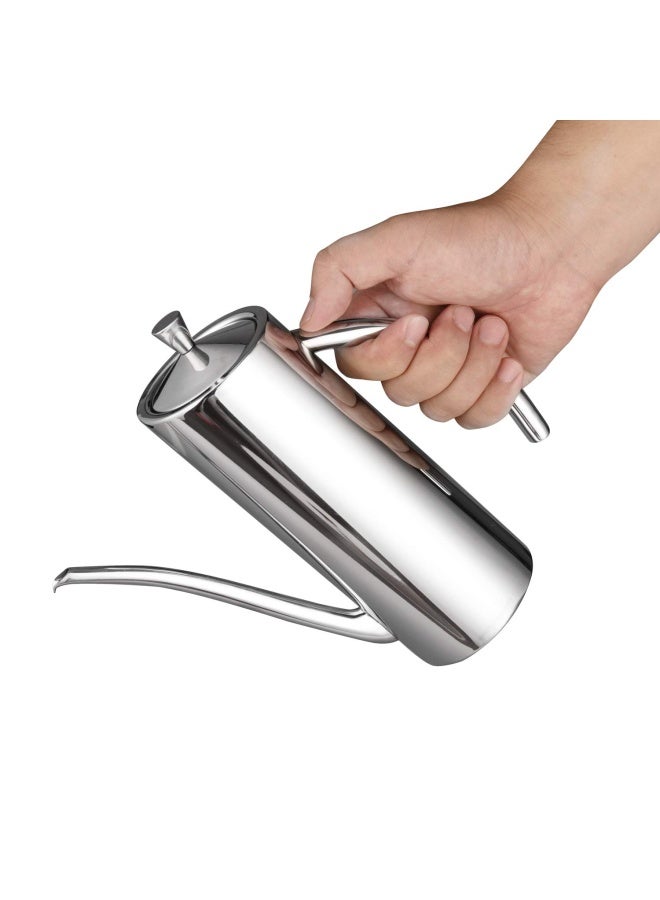 IMEEA Olive Oil Dispenser SUS304 Stainless Steel Cooking Kitchen No Drip Oil Can Vinegar Container, 24oz/700ml - Image 3