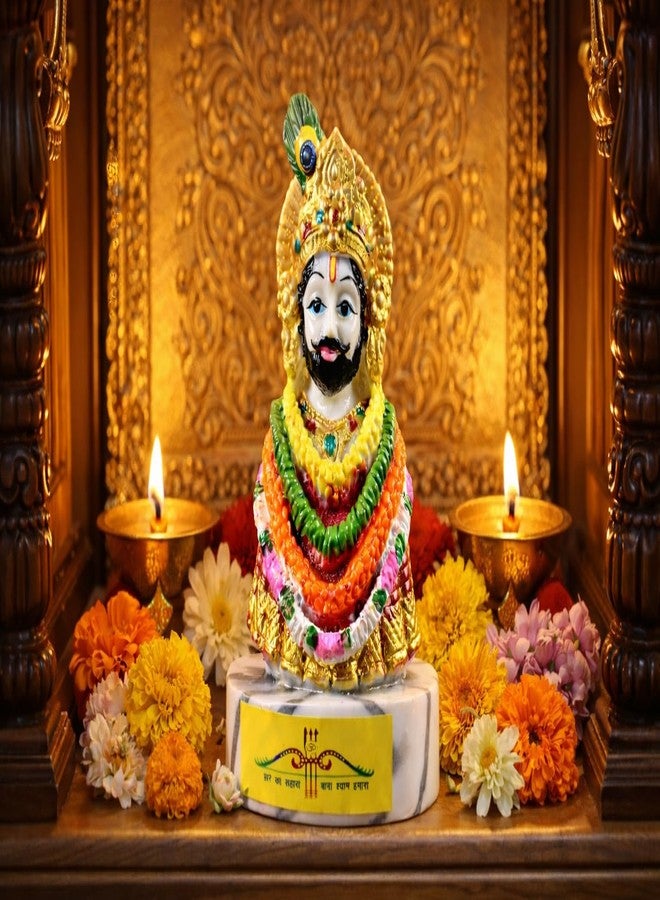 MASIPICKS™ Khatu Shyam Ji Idol Statue Showpiece for Home and Pooja Decoration | Murti for Car Dashboard and Office | Decorative Figurine - Image 4