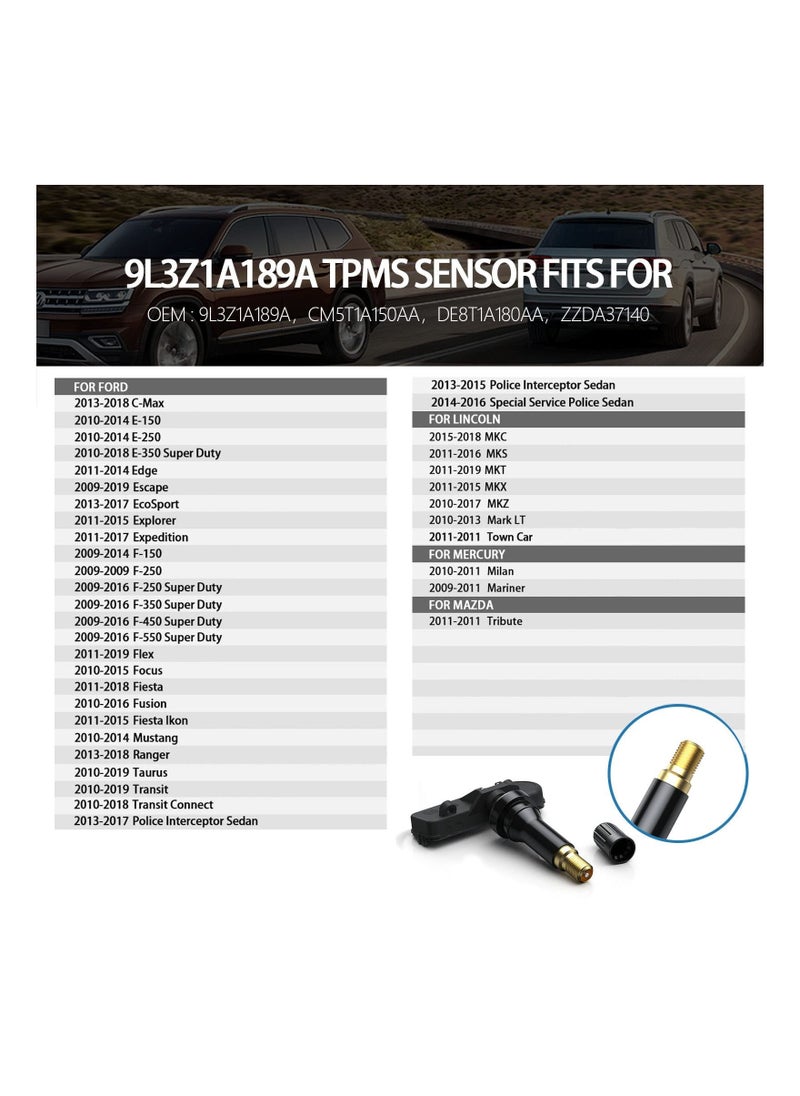 Generic - Tire Pressure Sensor, Tpms Sensor, Pre-Programmed Tire Pressure Sensor for Ford, Lincoln, Mercury, Tire Pressure Monitoring System Replacement Accessories 9L3Z1A189A - 1 PCS - Image 1