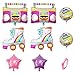 RTHPY 8 PCS Roller Skate Rainbow Balloons Inflatable Radio Boombox Props for 80s 90s Party Decorations Retro Theme Hip Hop Birthday Party Back to the 80S 90S decorations - Image 2