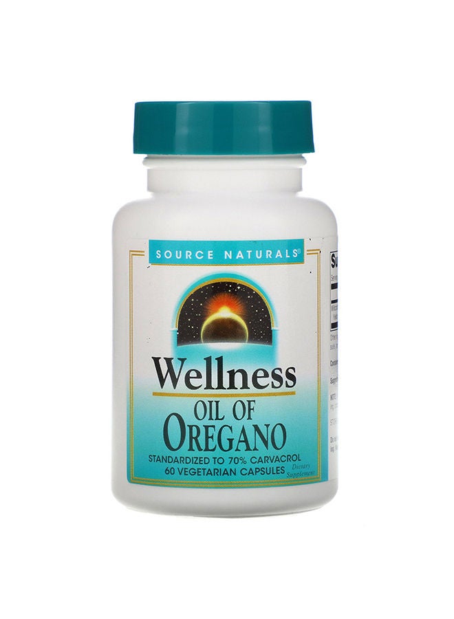 Source Naturals Wellness Oil of Oregano 60 Veggie Capsules