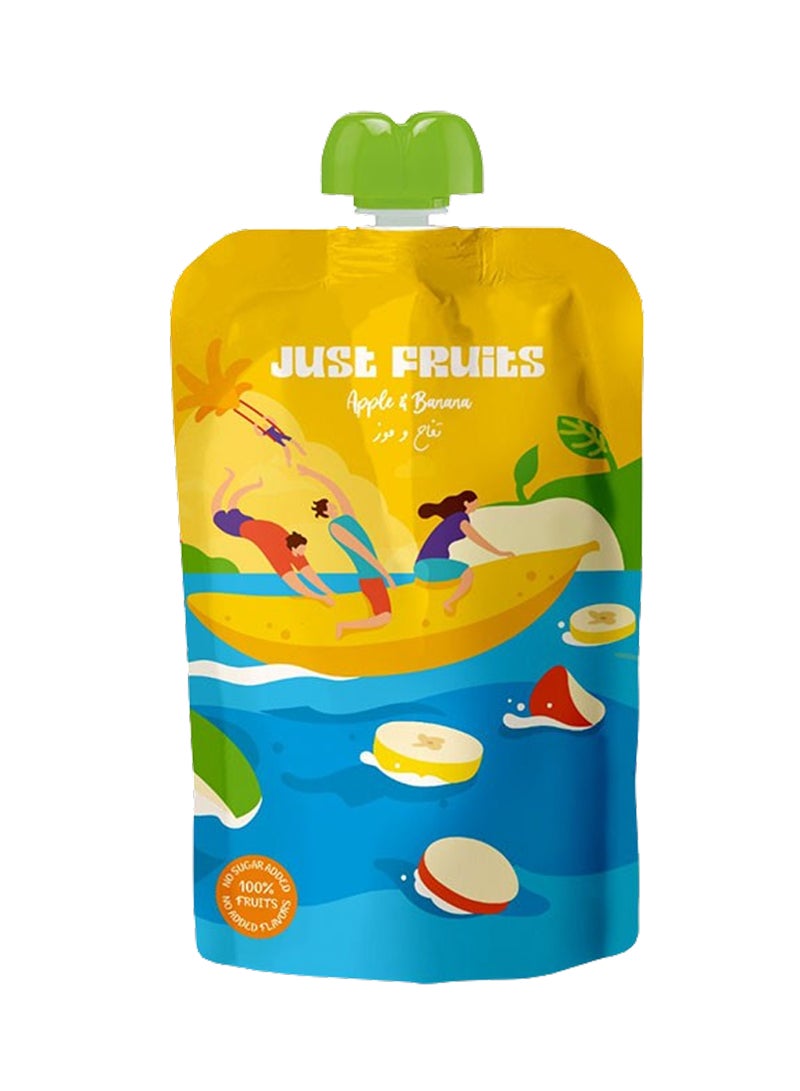 just fruits Apple And Banana Puree 110g - Image 1