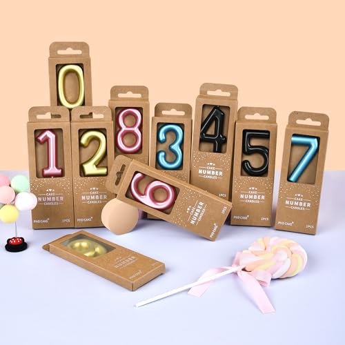 PHD Cake 2.76 inch Classical Pink 3 Number Birthday Candles, Party Celebration - Image 4