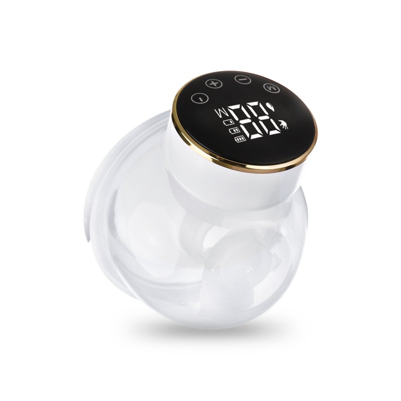 Wearable Electric Breast Pump 24mm Portable Hands-free Milk Pump Ultra-quiet 3 Modes & 9 Levels 180ML Capacity with LED Screen Built-in Battery - Image 1