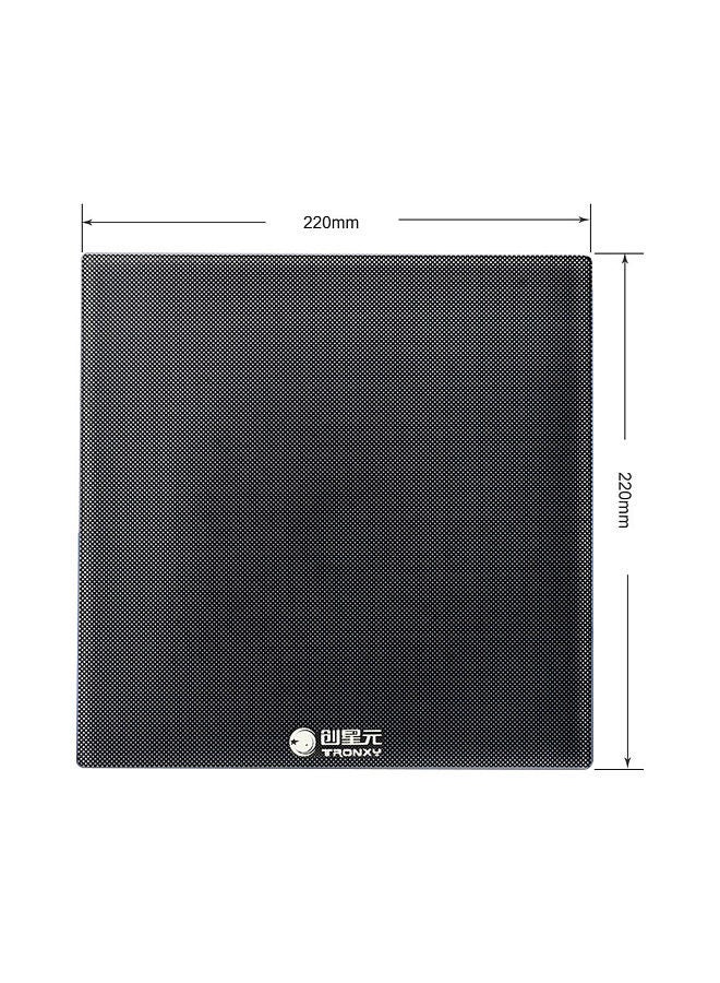 Tronxy Carbon Silicon Crystal Glass Print Bed Platform Build Surface 220*220mm for 3D Printer Hotbed  - Image 2