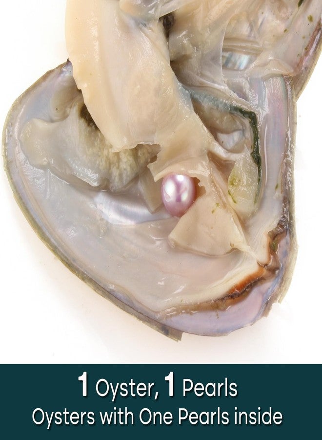 HENGSHENG 50PC Oyster with Round Pearl Inside Meaningful Color Freshwater Cultured Oyster Love Wish Pearls Beads for Jewelry Making Crafts Gifts((6-8mm, 50 PCS/Lot) - Image 2