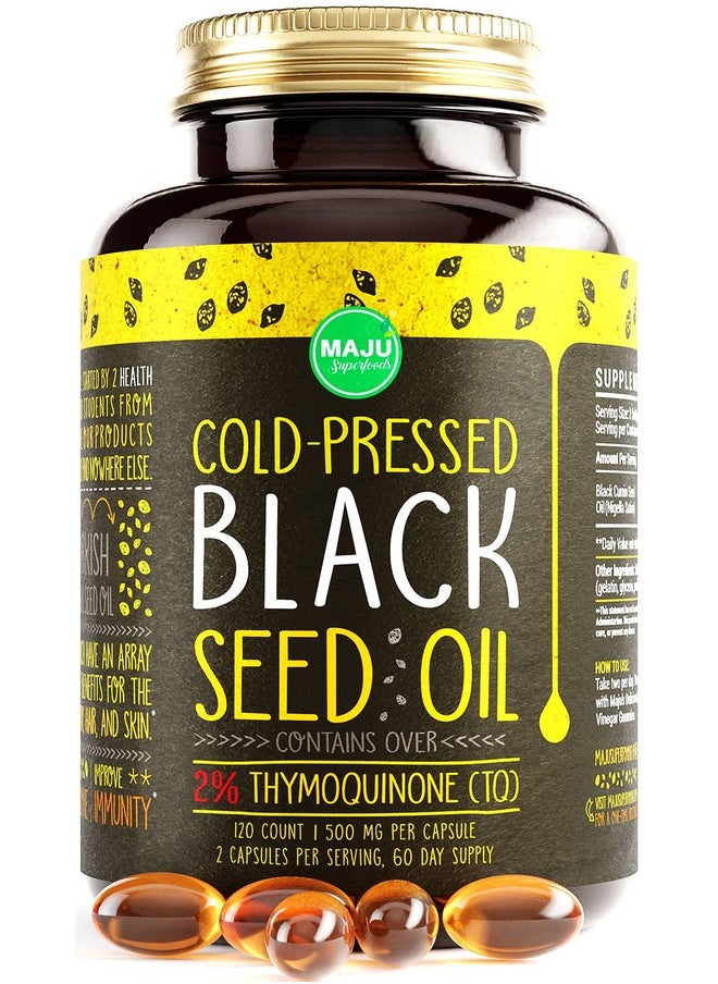 Maju Superfoods Maju'S Black Seed Oil Capsules (120Ct)  - Image 2
