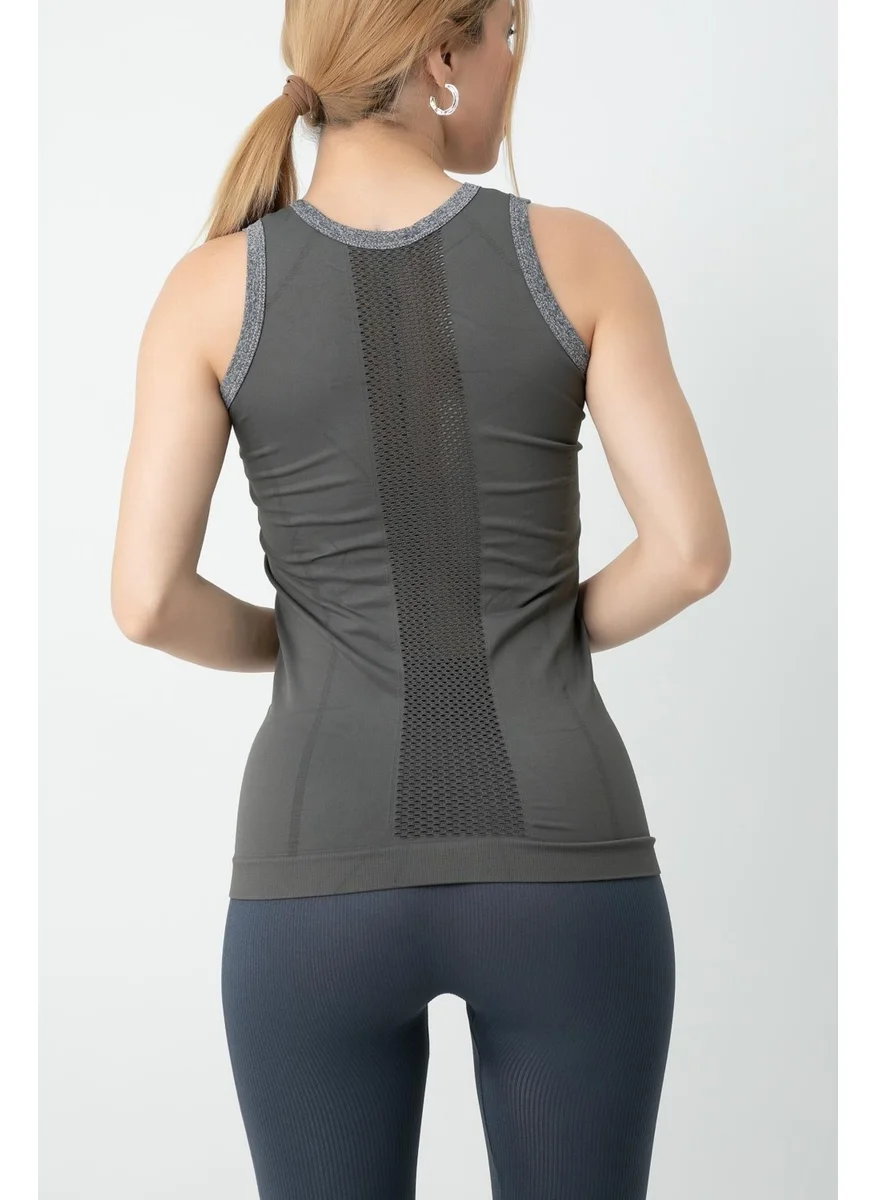 Gigotto Women's Mesh Detailed Sports T-Shirt