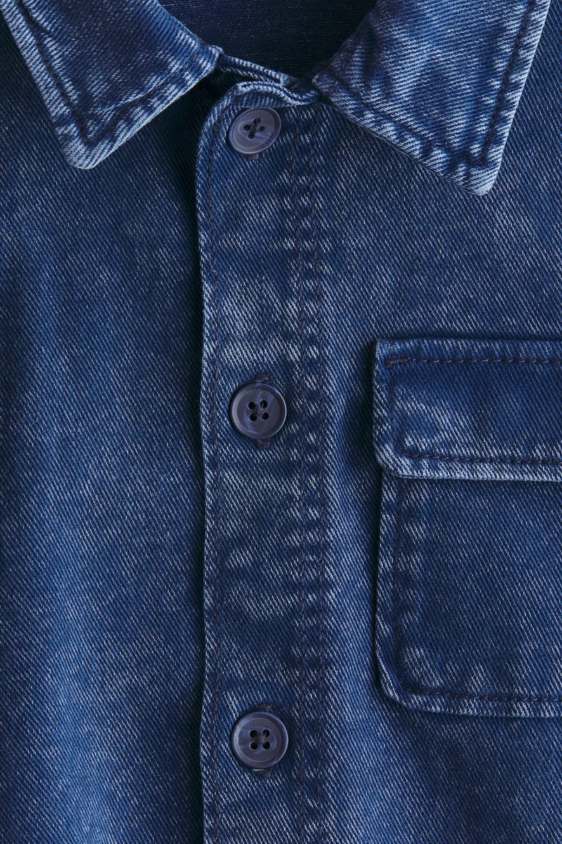 H&M Cotton denim overshirt