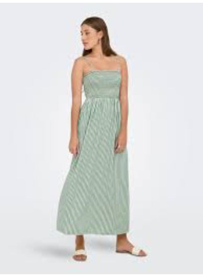 ONLY ONLBARI STRAP SMOCK DRESS MOCH WVN - Image 1
