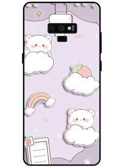EYE CATCH Protective Case Cover For Samsung Galaxy Note 9 Smart Series Printed Protective Case Cover for Samsung Galaxy Note 9 Cats & Clouds  - Image 1