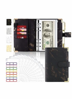Y&D Budget Binder with Zipper Envelopes 14Pcs Binder Cash Envelopes for Budgeting Money Organizer Cash Planner (Black)  - Image 1
