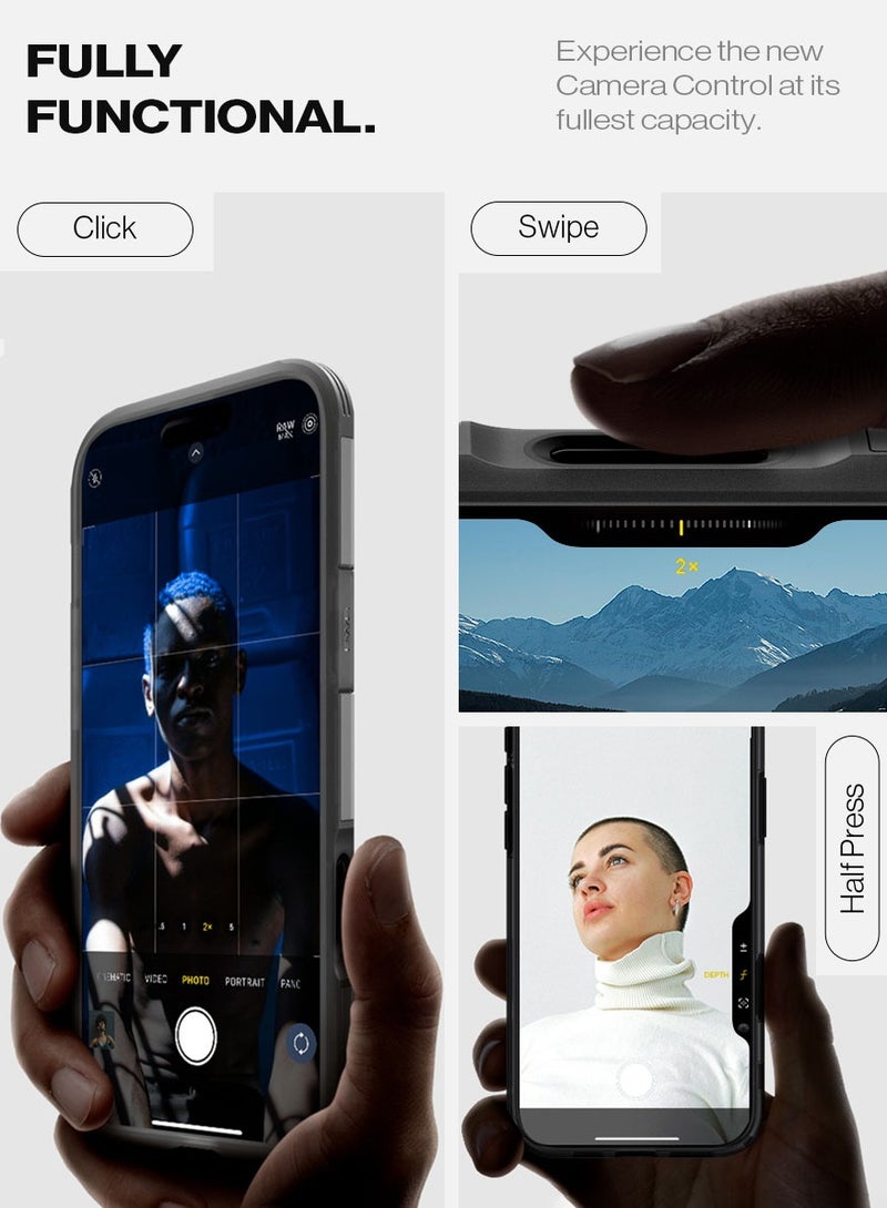Spigen Tough Armor T (Ai) MagFit AI iPhone 16 Pro MAX Case Cover [Camera Control Button] MagSafe with Kickstand - Frost Black - Image 4