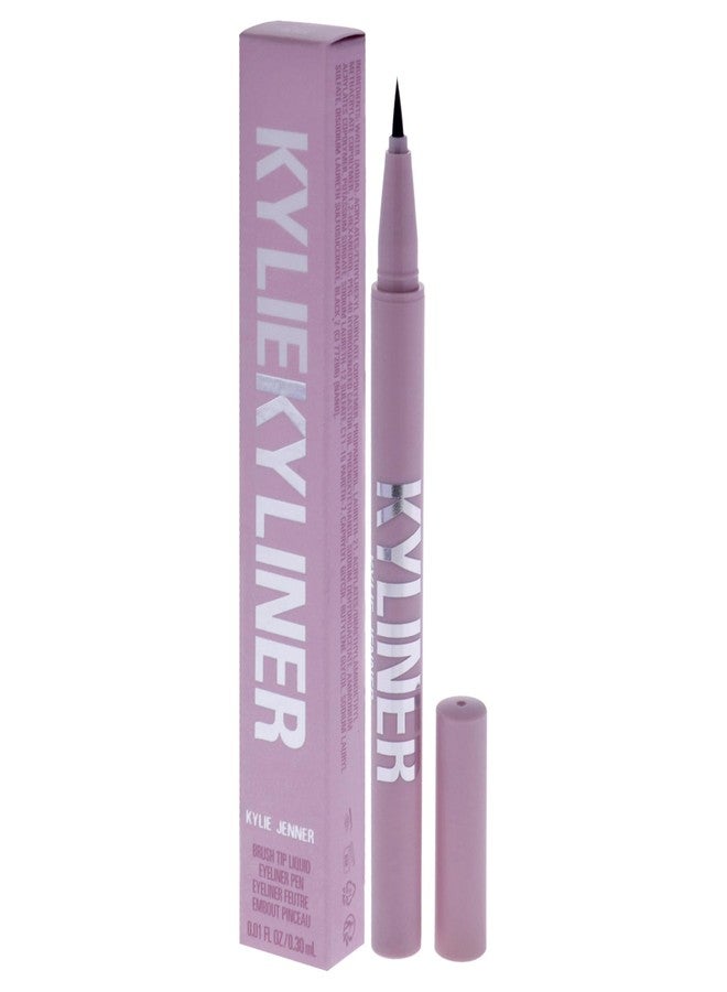 Kylie Kyliner Brush Tip Liquid Eyeliner Pen - 001 Black by Kylie Cosmetics for Women - 0.01 oz Eyeliner - Image 4