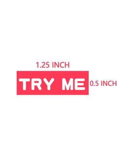 Top label Try Me Stickers,Tester Sample Label For Cosmetics,Pink Sample Stickers,1.25X0.5 Inch,500 Pcs Per Pack  - Image 4