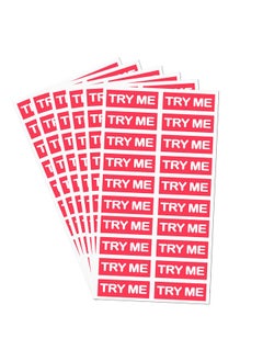 Top label Try Me Stickers,Tester Sample Label For Cosmetics,Pink Sample Stickers,1.25X0.5 Inch,500 Pcs Per Pack  - Image 1