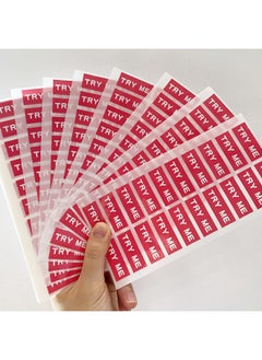Top label Try Me Stickers,Tester Sample Label For Cosmetics,Pink Sample Stickers,1.25X0.5 Inch,500 Pcs Per Pack  - Image 5