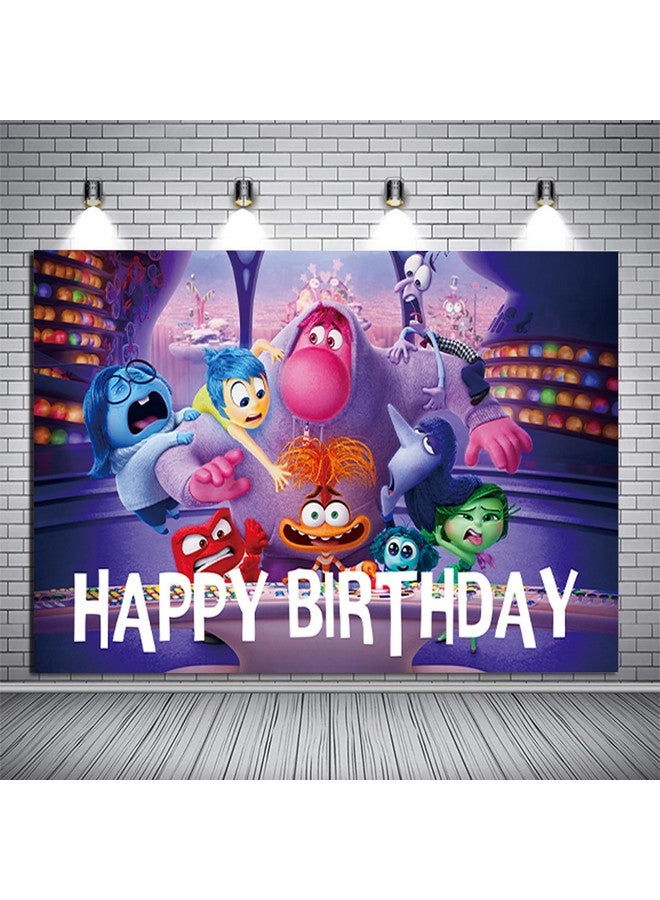 OMTO 1Pack Set Inside Out Party supplies for kids birthday party decoration (Backdrop) - Image 3