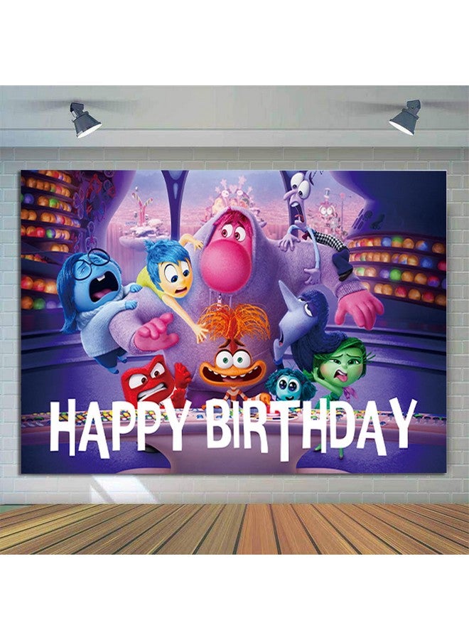 OMTO 1Pack Set Inside Out Party supplies for kids birthday party decoration (Backdrop) - Image 4