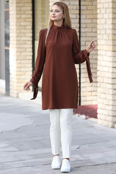 Esilanur Esila Hijab Tunic Brown