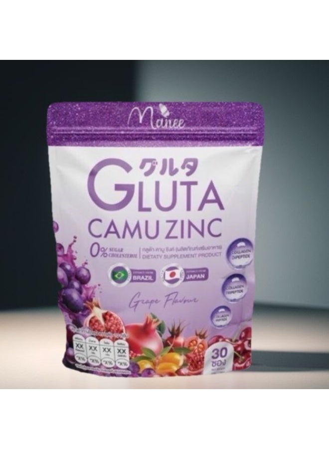 MANEES ماني جلوتا أمو زنك – مركب الجلوتاثيون والأحماض الأمينية والزنك لبشرة متألقة - Image 1