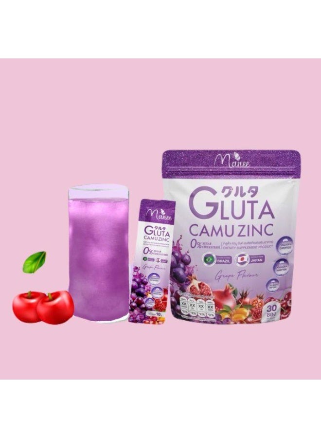 MANEES ماني جلوتا أمو زنك – مركب الجلوتاثيون والأحماض الأمينية والزنك لبشرة متألقة - Image 2