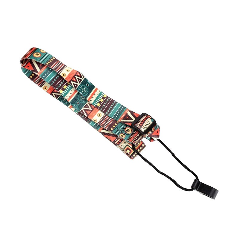 Juarez Adjustable Ukulele Strap – Soft Cotton, Colorful Pattern, Hanging Style with Strong Buckle – Lightweight & Durable, Compatible with All Ukuleles - Image 5