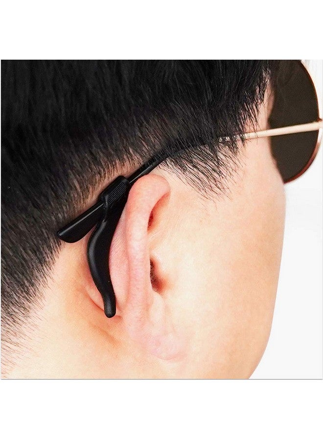 ASTRQLE 4 Pairs Premium Grade Soft Anti Slip SIlicone Holder for Glasses Ear Hook (Transparent) - Image 4