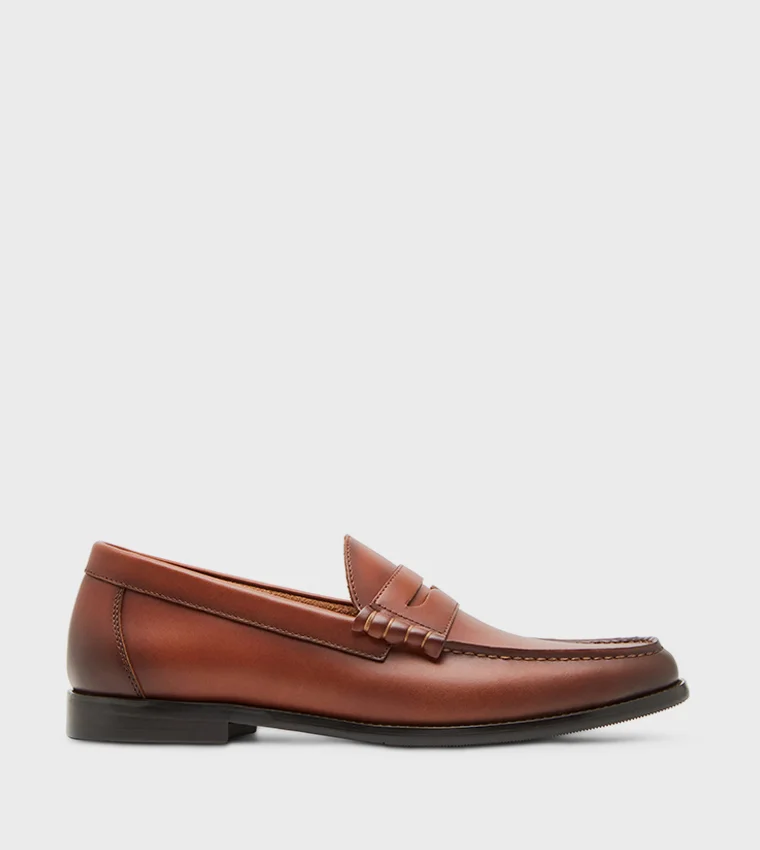 Steve Madden Men's Tan Abbe Formal Lace-up Shoes