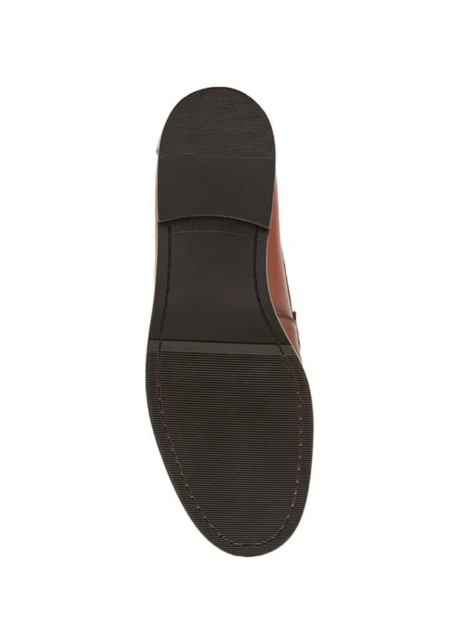 Steve Madden Men's Tan Abbe Formal Lace-up Shoes