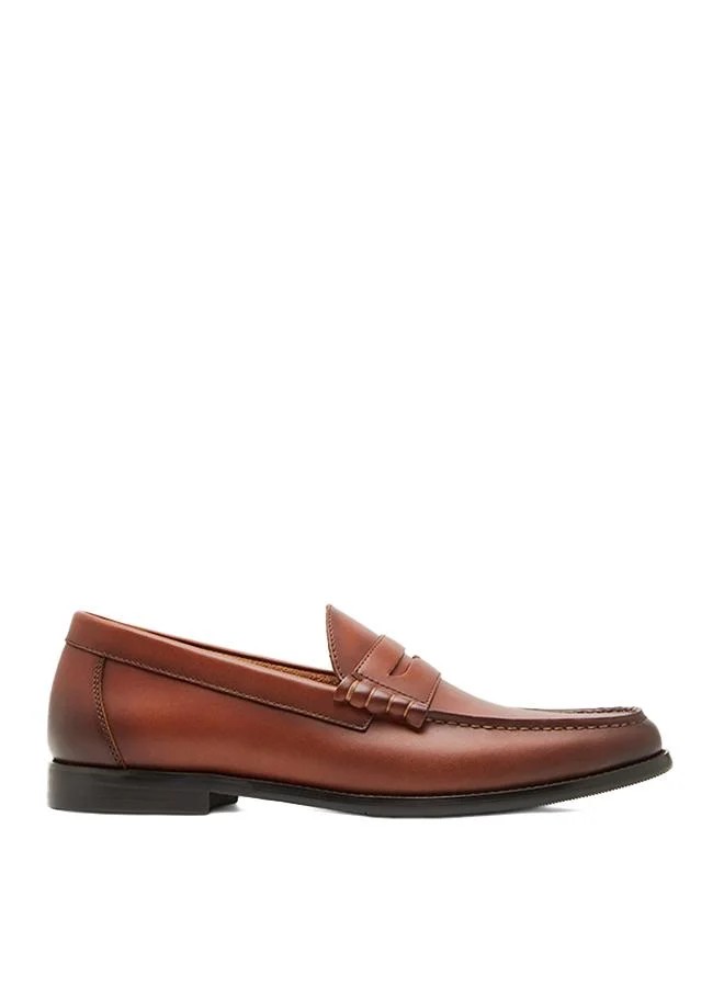 Steve Madden Men's Tan Abbe Formal Lace-up Shoes