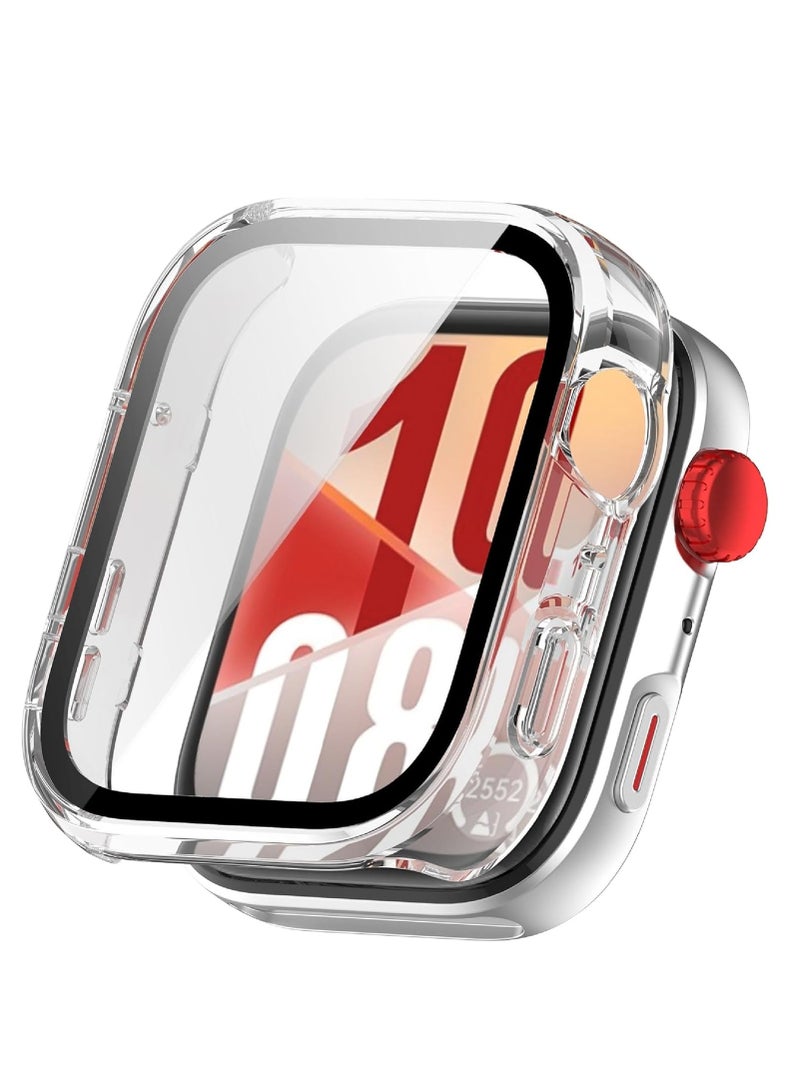 Case Compatible with Huawei Watch Fit 4 Pro, [2 Pack] Screen Protector + Hard Frame, Total Package Protection - Transparent+Transparent - Image 3