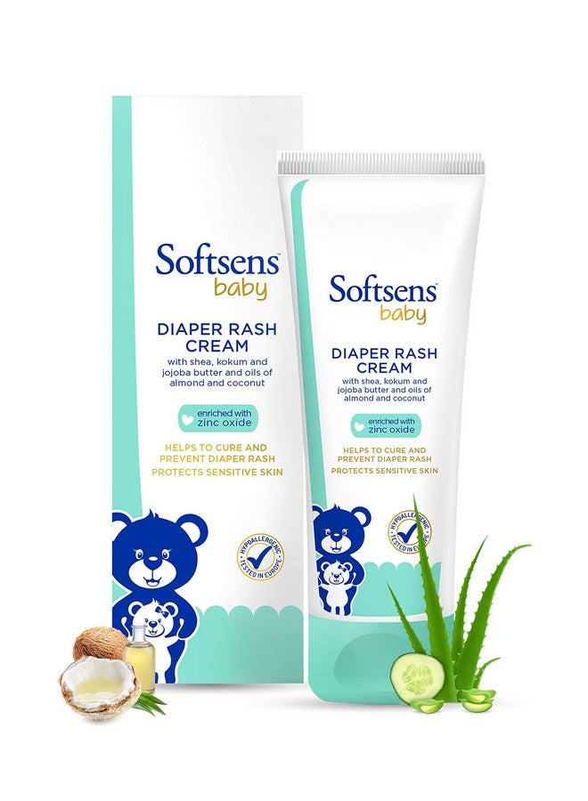 Softsens Baby Natural Diaper Rash | Nappy Cream, Enriched With Aloe Vera Juice And Shea Butter 50 G (Pack Of 4) - Image 2