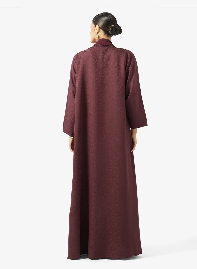 Khizana Abaya With Tie Up Detail & Sheila