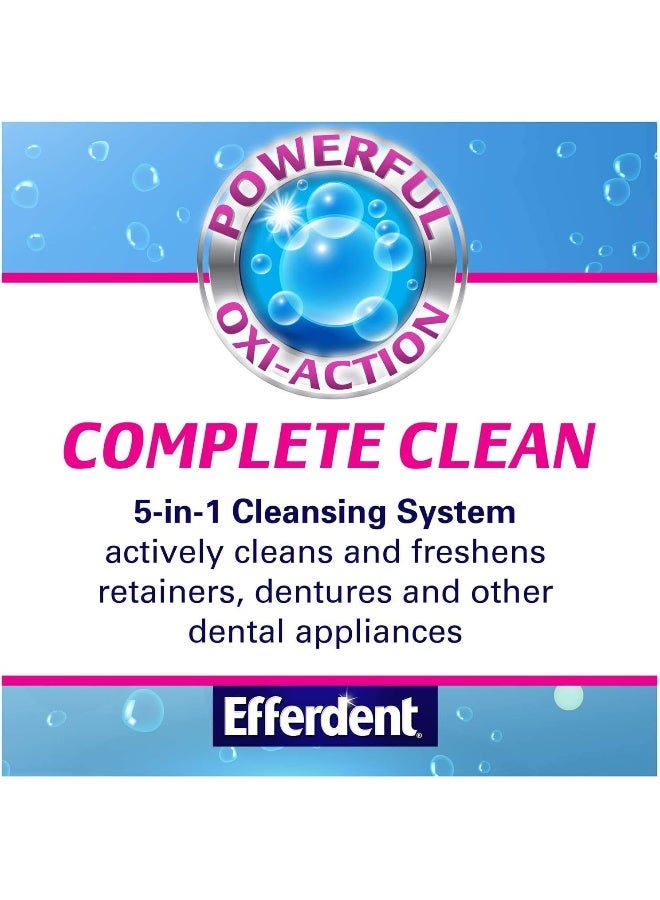 Efferdent Anti-bacterial Denture Cleanser 120 Tablets - Image 3