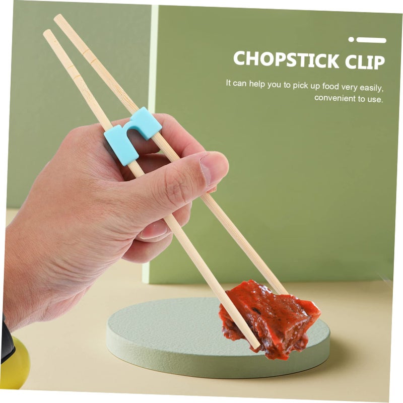 Sky Blue Training Chopstick Helpers For Kids Beginners 5 Pcs Learning Dining Tools - Image 5