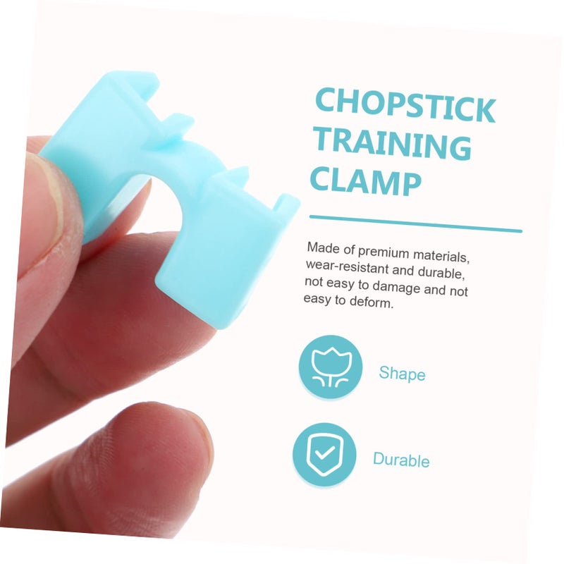 Sky Blue Training Chopstick Helpers For Kids Beginners 5 Pcs Learning Dining Tools - Image 4
