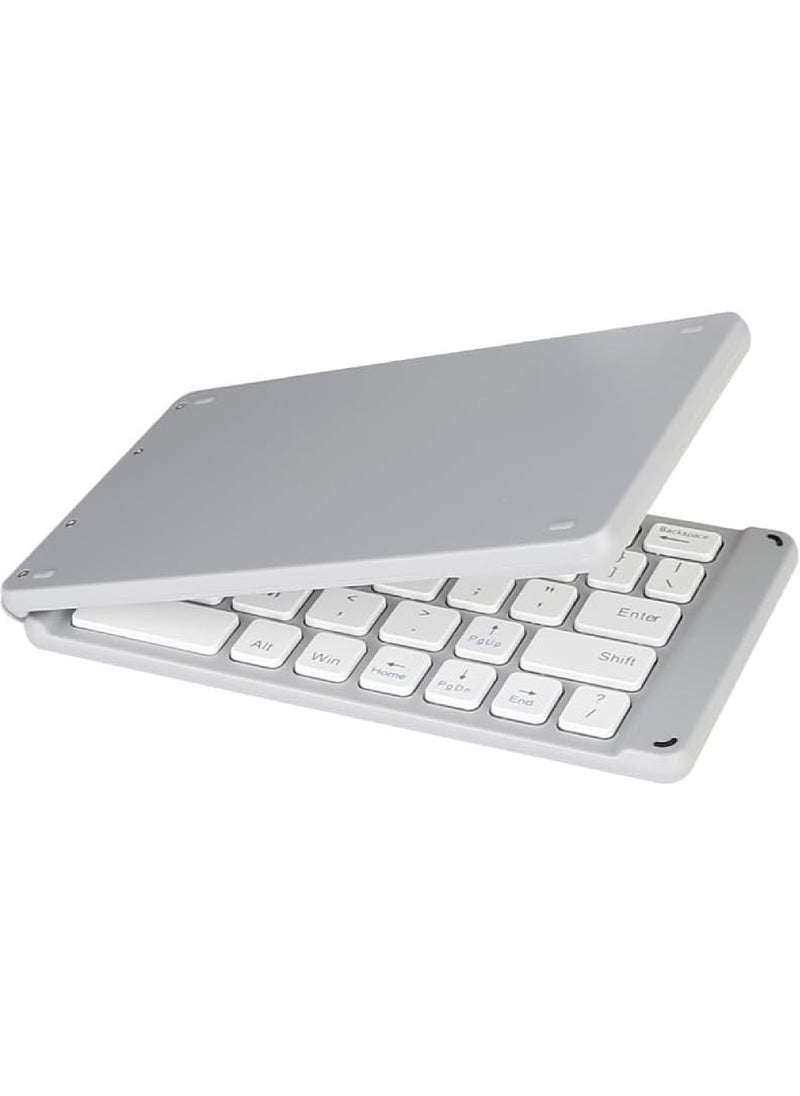 Rock Pow - Foldable Bluetooth Keyboard - Portable Wireless Keyboard Rechargeable Full Size Ultra Slim Folding Keyboard for iOS Android Windows Smartphone Tablet and Laptop - Image 1