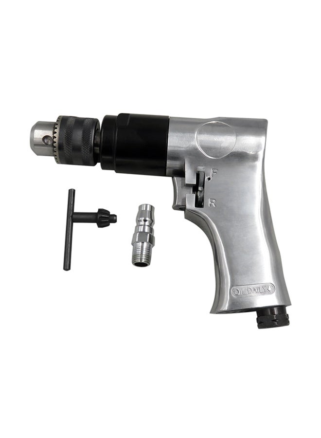 NIBEMINENT Reversible Air Drilling Machine Silver 16.5 x 14.5 3.3cm - Image 1