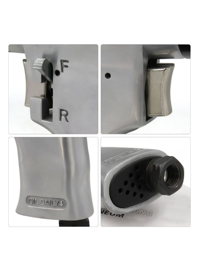 NIBEMINENT Reversible Air Drilling Machine Silver 16.5 x 14.5 3.3cm - Image 3