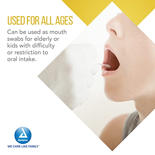 Dynarex Lemon-Glycerin Swabsticks, Pleasant Tasting Cotton Swabs that Gently Soothes and Refreshes Dry Mouth, 3 Oral Swabsticks per Packet, 1 Box of 25 Packets (75 Total Swabsticks) - Image 4