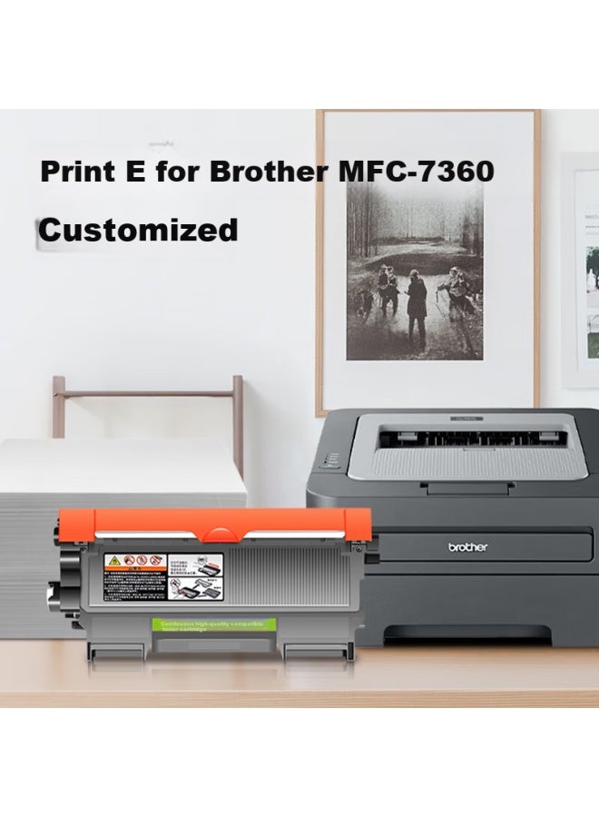 Liansheng Compatible With Brother 7360 Toner Cartridge, Mfc-7360 Printer Cartridge, Brother Ink Cartridge, Drum Unit, High-capacity Toner Cartridge