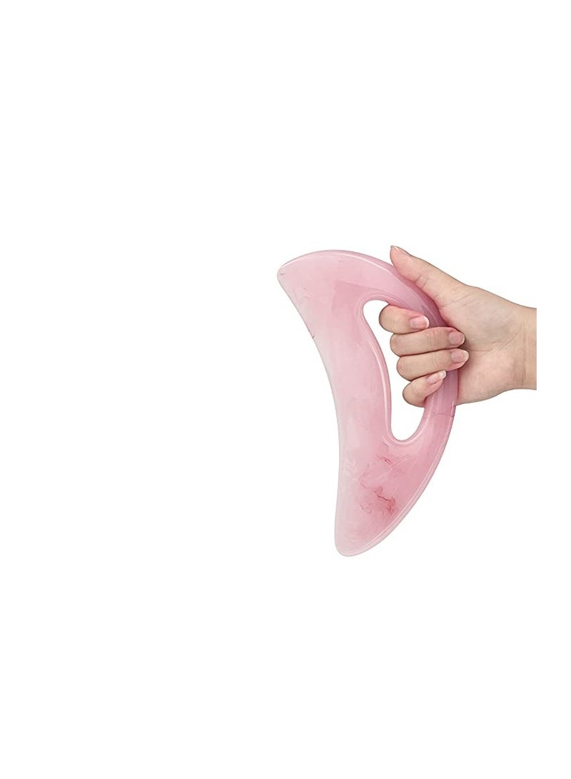 Loquat AICNLY Large gua sha Massage Tool, Lymphatic Drainage Massager,Muscle Scraping Massage Tools,Body Sculpting Anti Cellulite Tools for Man and Women (Pink) - Image 1